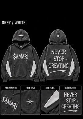 Brown/Pink Never Stop Creating Hoodie