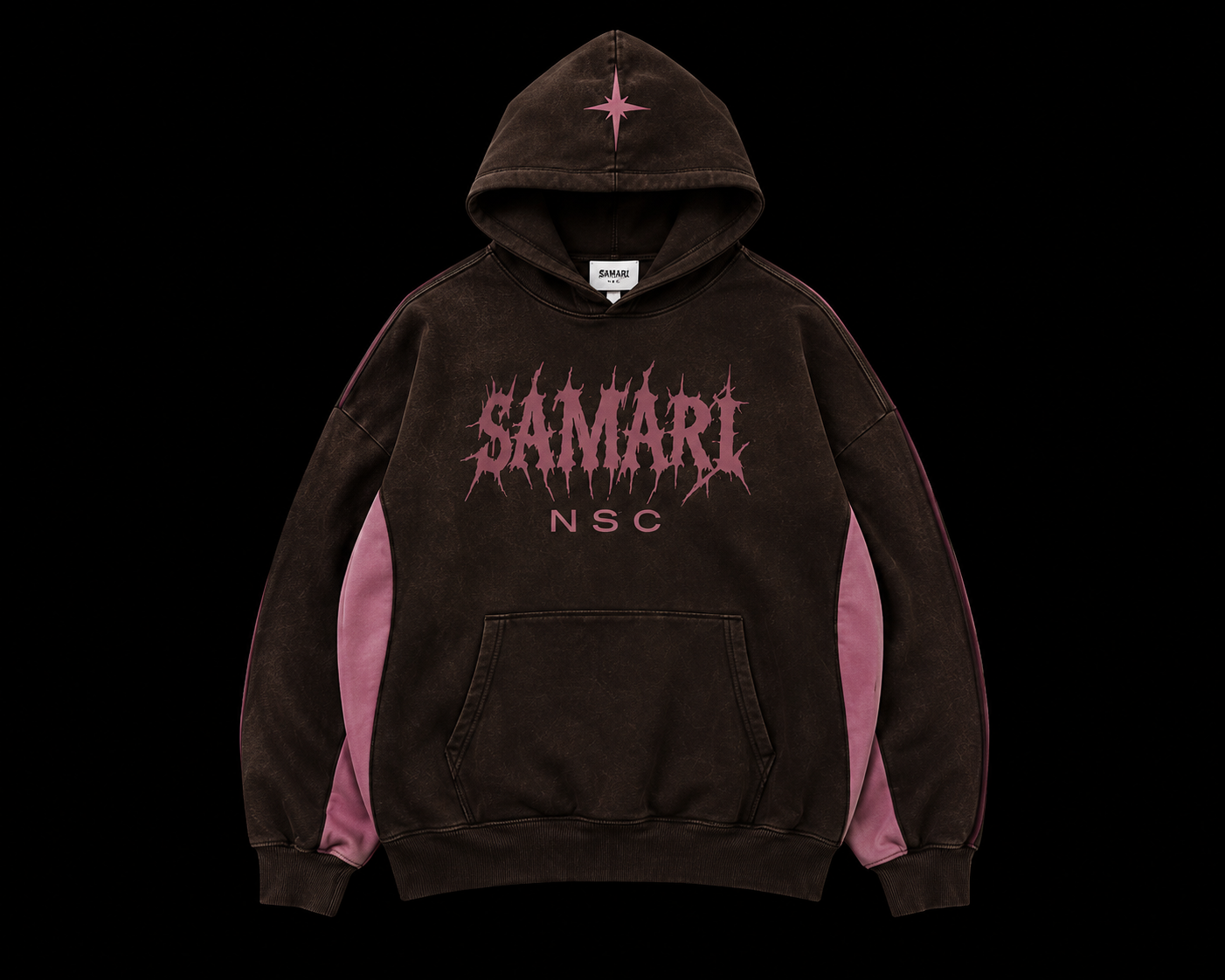 Brown/Pink Never Stop Creating Hoodie