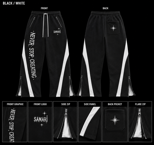 3-Way Zip Set Pants